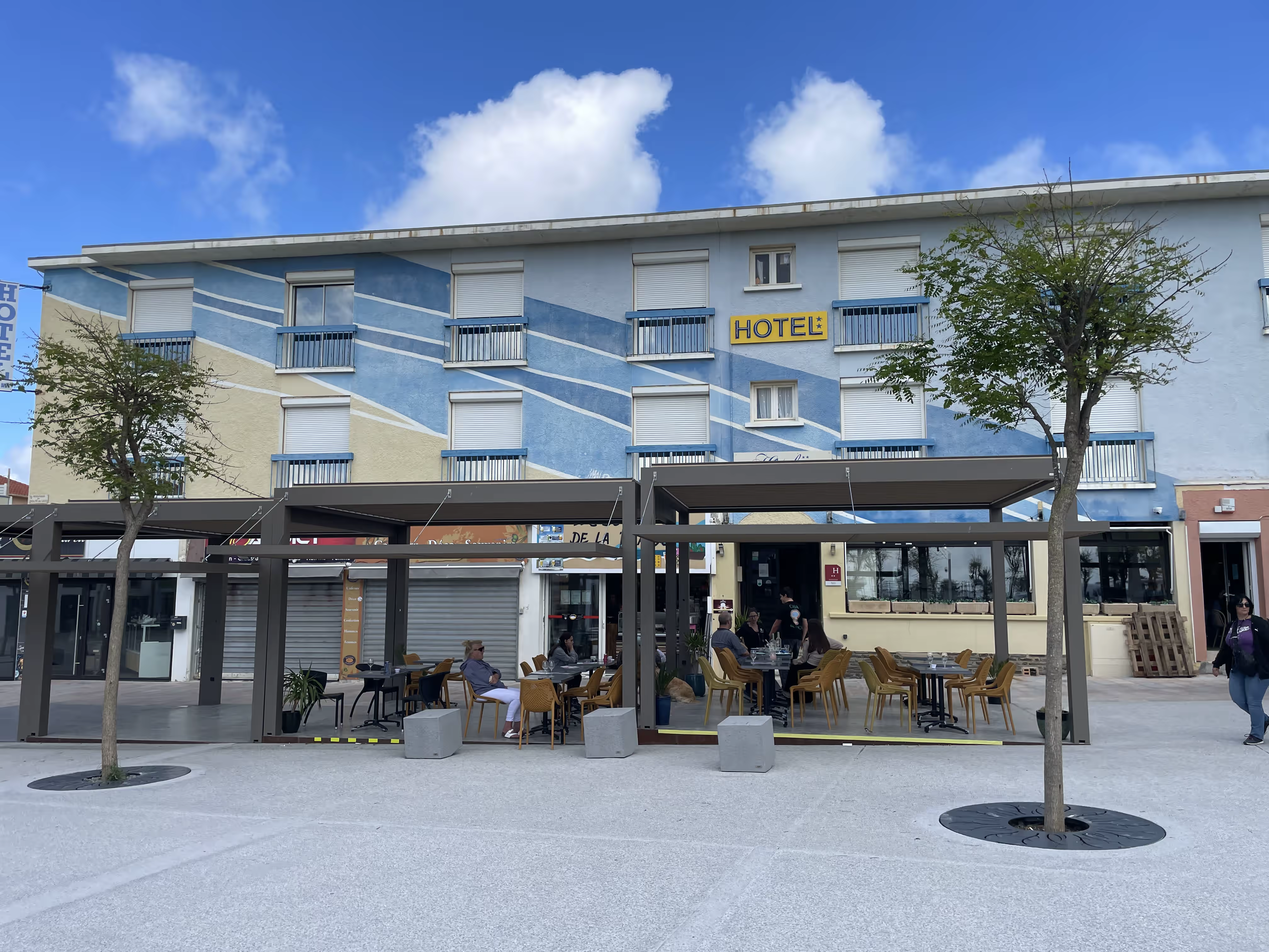 Vue terrasse Hôtel de la Plage Barcarès