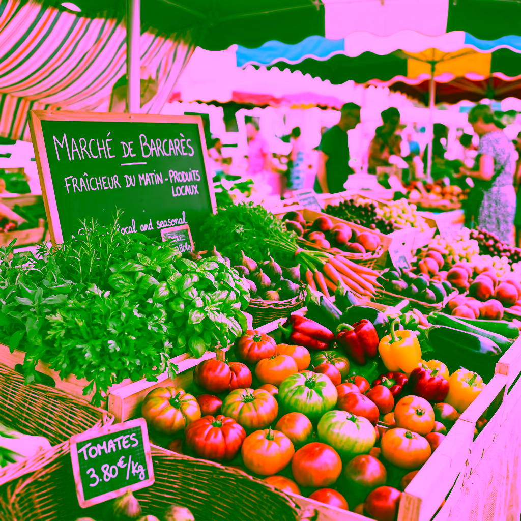 Marché du Barcarès — fruits légumes produits locaux