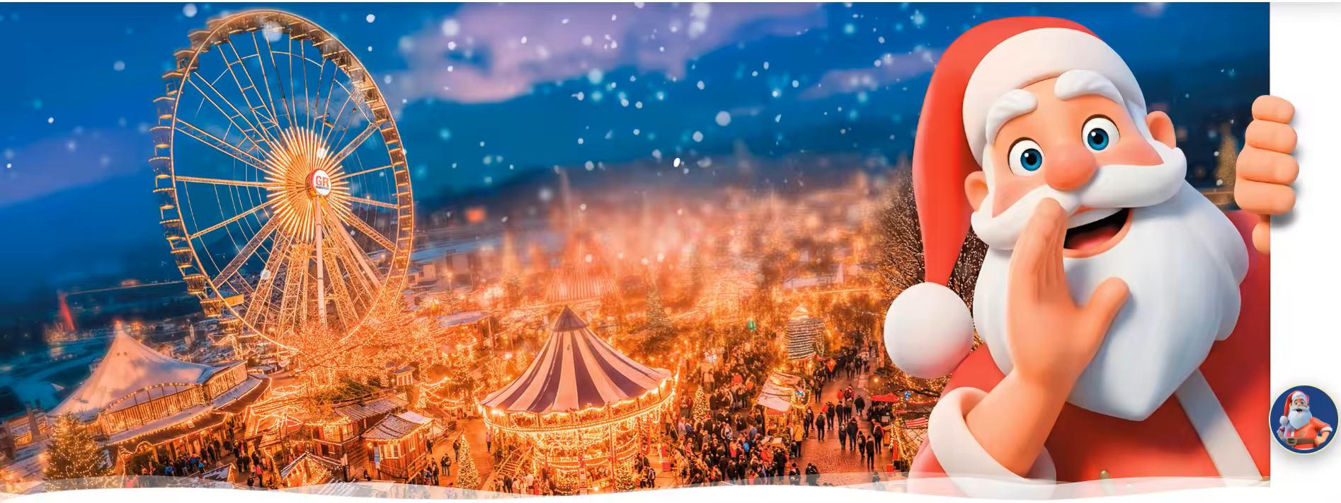 Village de Noël du Barcarès — patinoire, manèges et illuminations