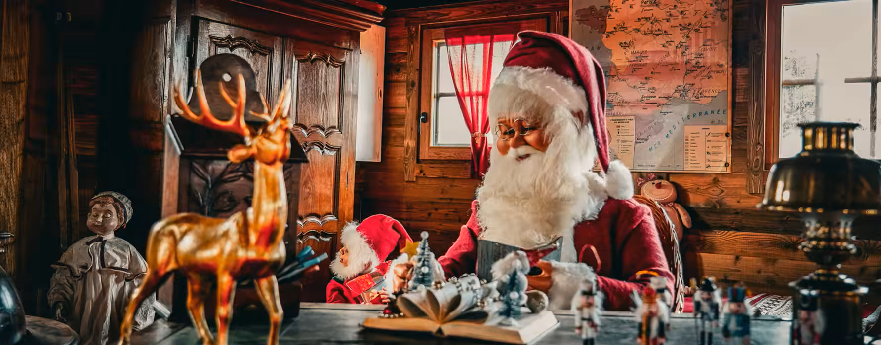 Rencontre avec le Père Noël au Barcarès — photo souvenir