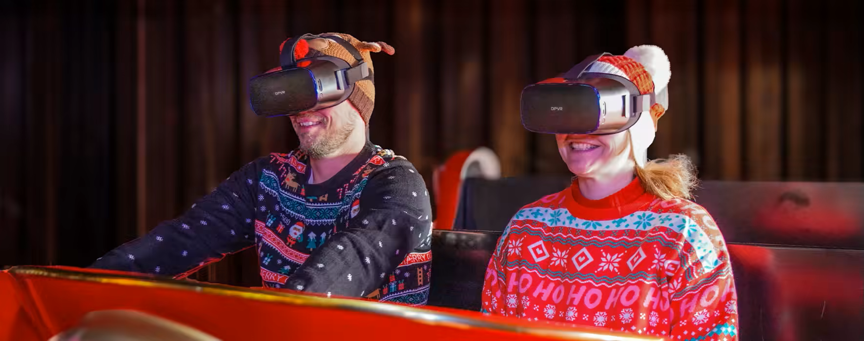 Train du Père Noël en réalité augmentée au Barcarès